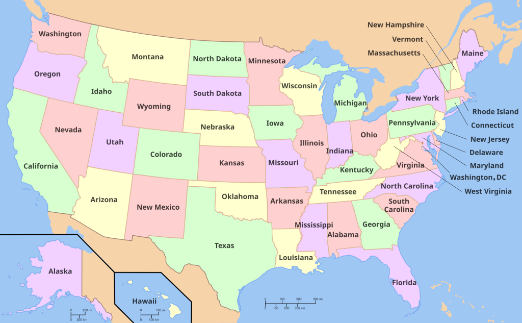List of US States and their Capital Cities