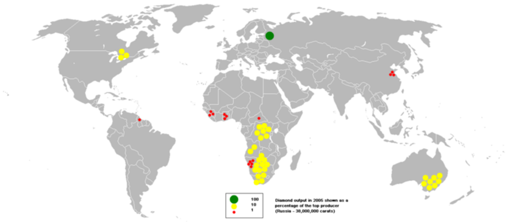 Top 10 Diamond Producing Countries in the World
