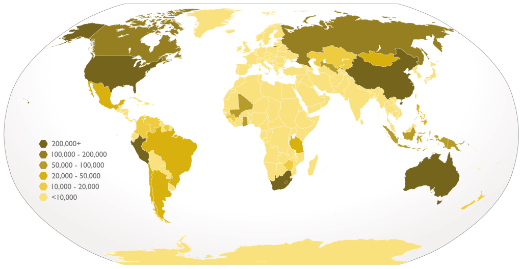 Top 10 Gold Producing Countries in the World