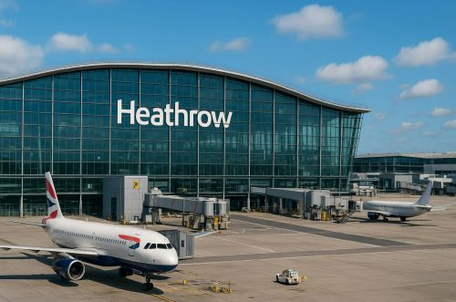 Heathrow International Airport, London – one of the busiest airports in Europe